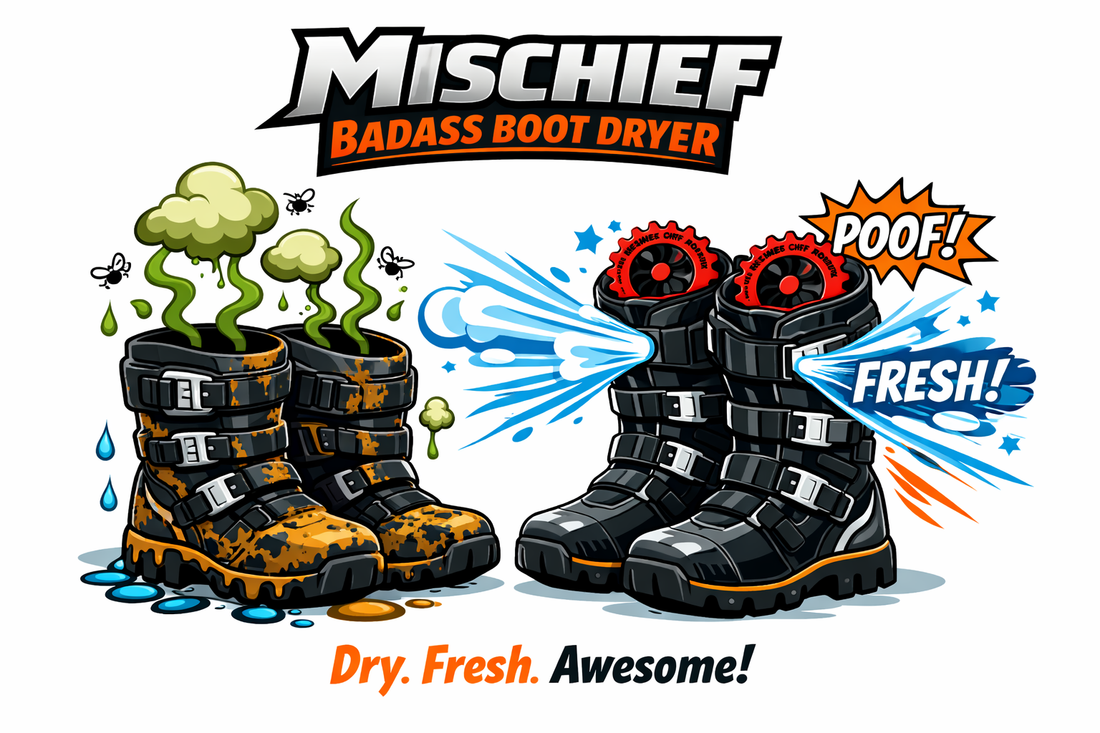 Dry Boots Don't Lie:  Why the Mischief Badass Boot Dryer Belongs in Every Rider's Kit