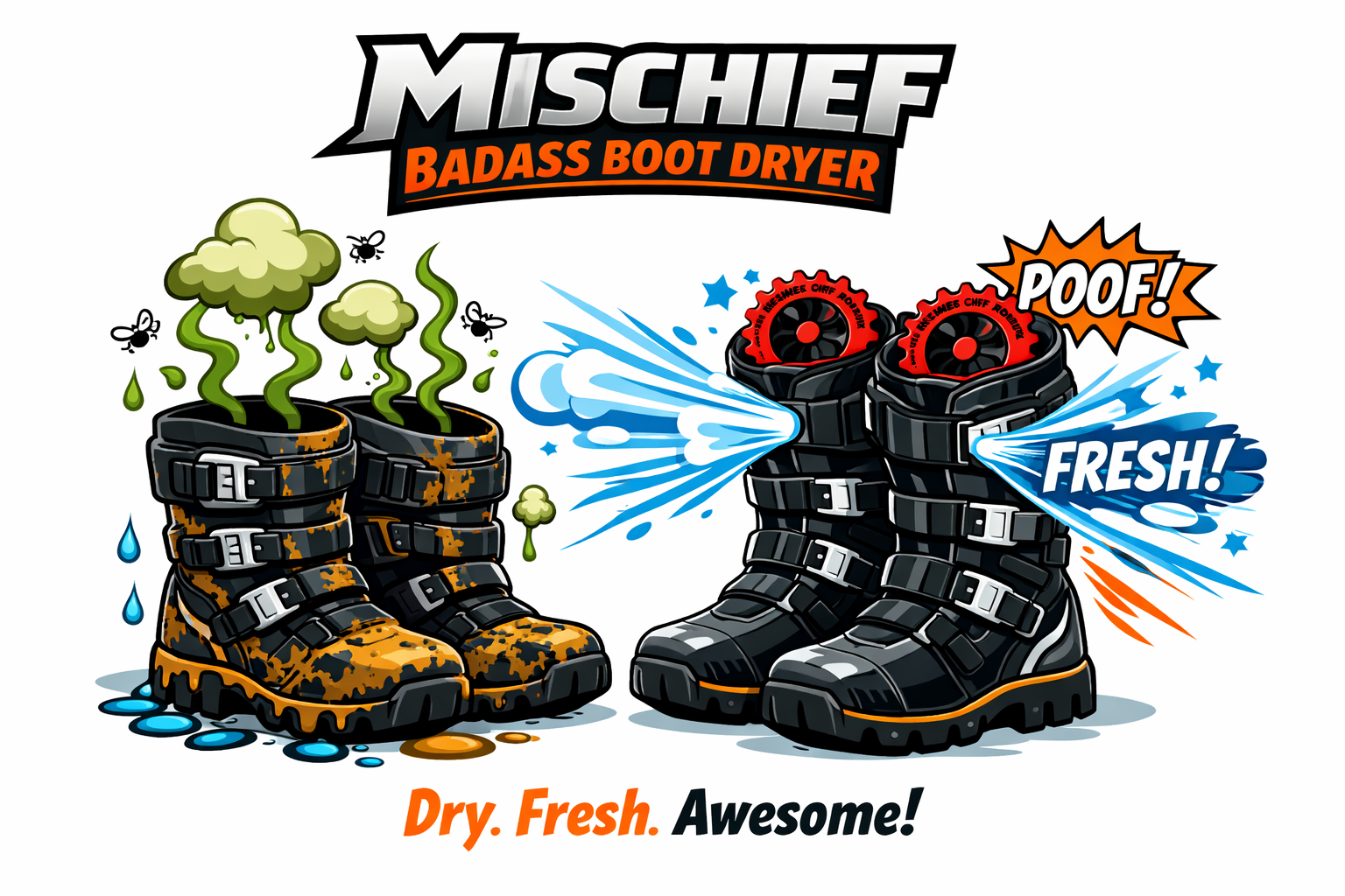 Dry Boots Don't Lie:  Why the Mischief Badass Boot Dryer Belongs in Every Rider's Kit