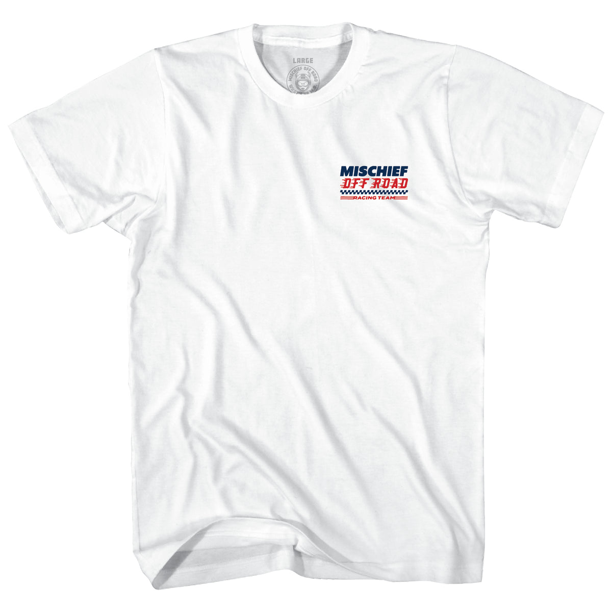 Mischief Race Badge Tee -  White